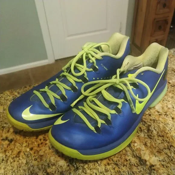 Nike Blue Men’s KD V 5 Blue Basketball Shoes Size 8.5 585386-400 - Picture 3 of 12